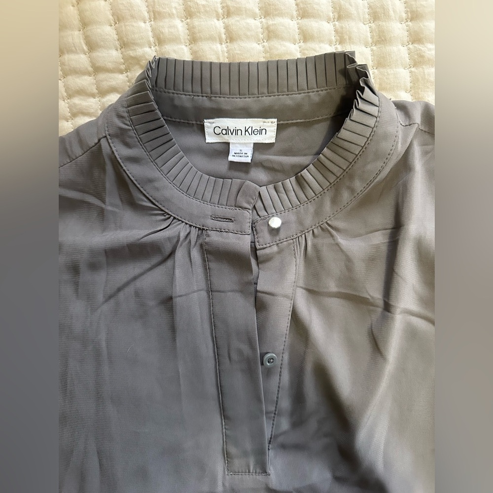 Calvin Klein Gray Blouse